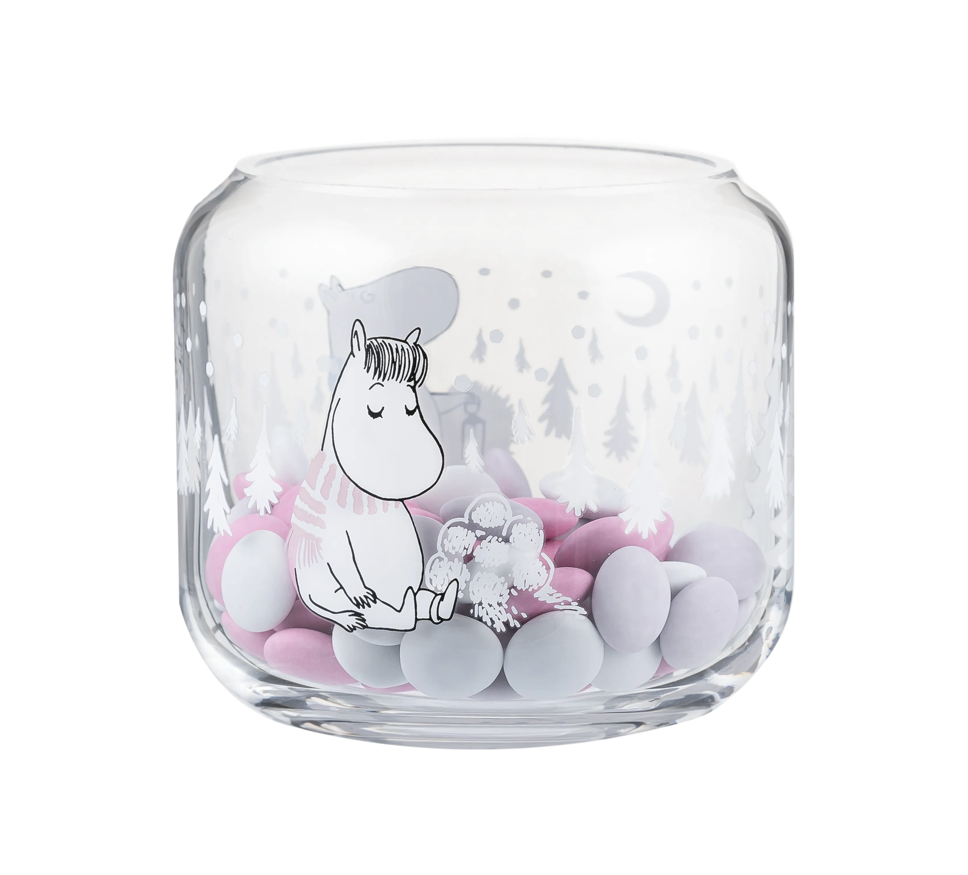 MOOMIN CANDLE HOLDER SNOWFALL 8CM