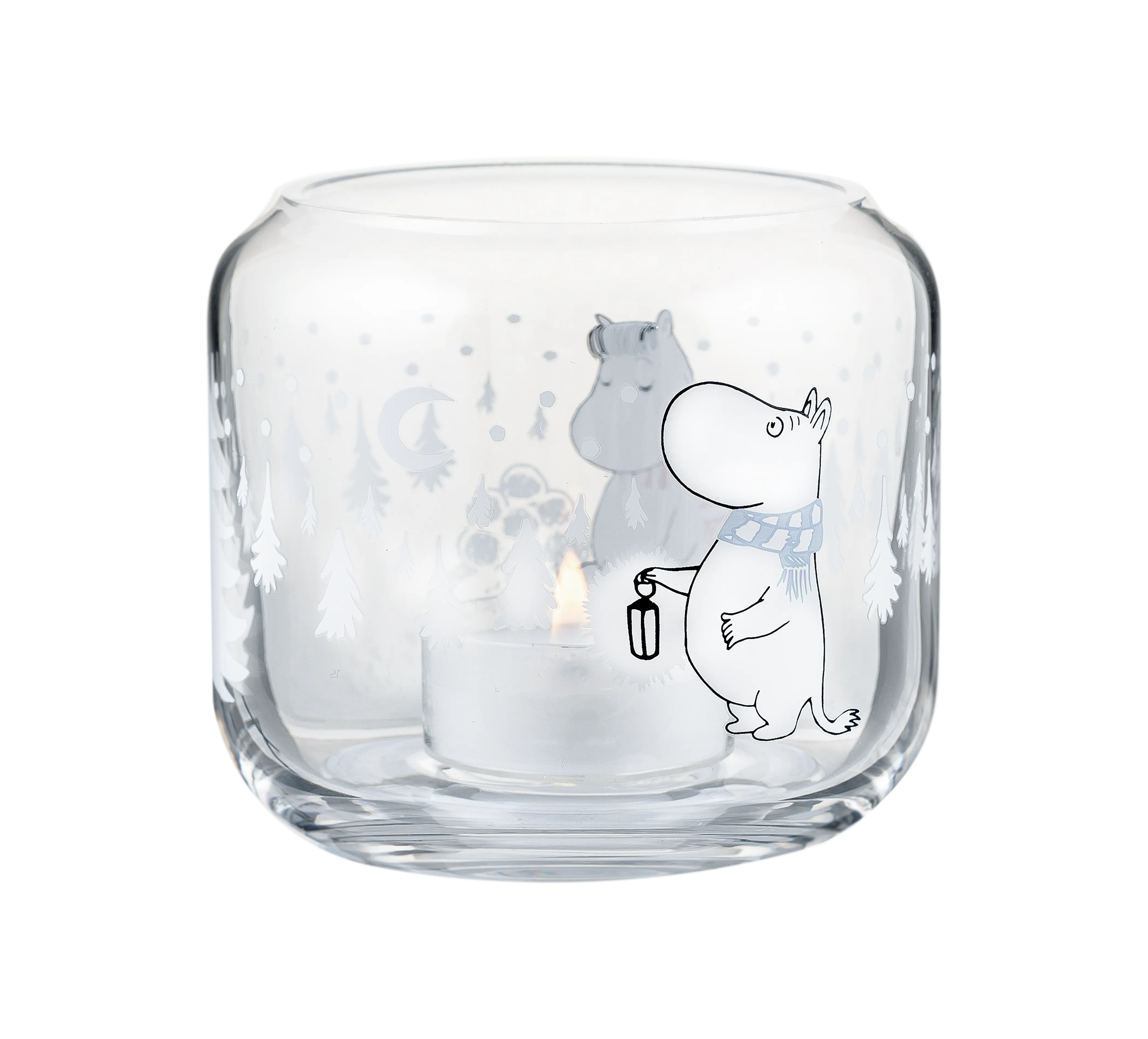 MOOMIN CANDLE HOLDER SNOWFALL 8CM