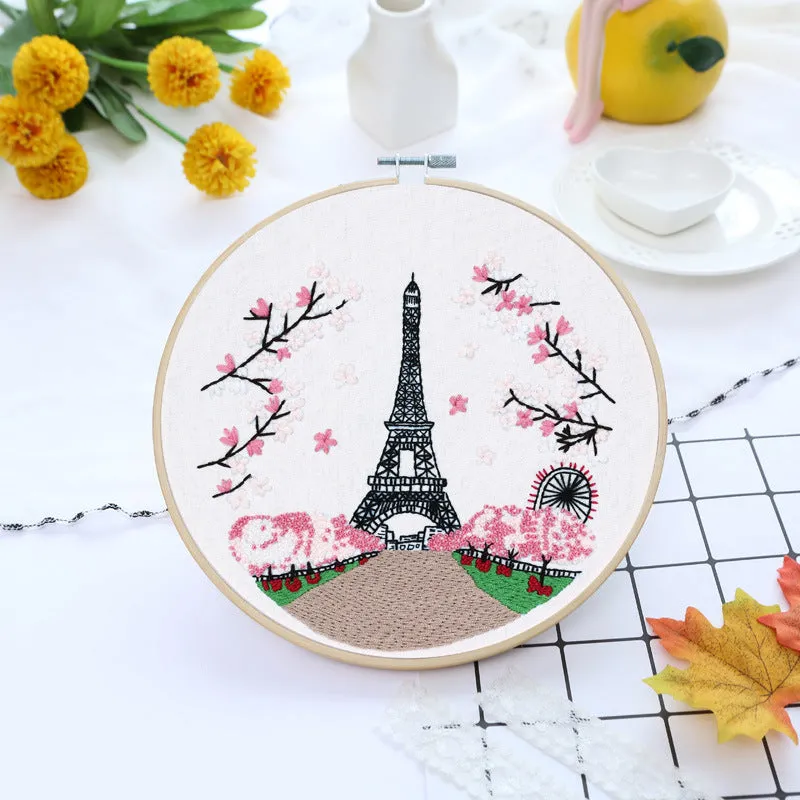 Morden City View Hand Embroidery Kit 20cm