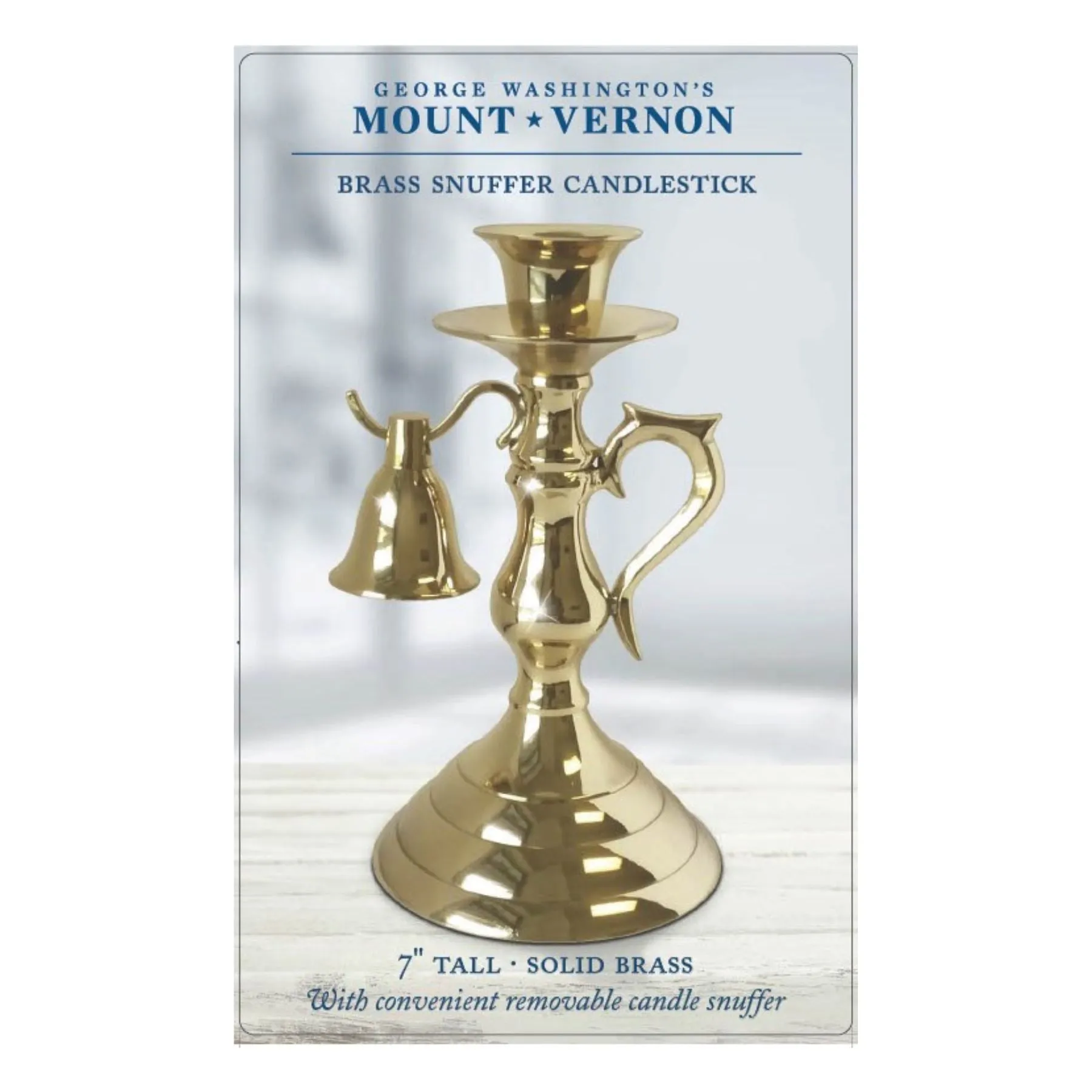 Mount Vernon Brass Candlestick With Snuffer