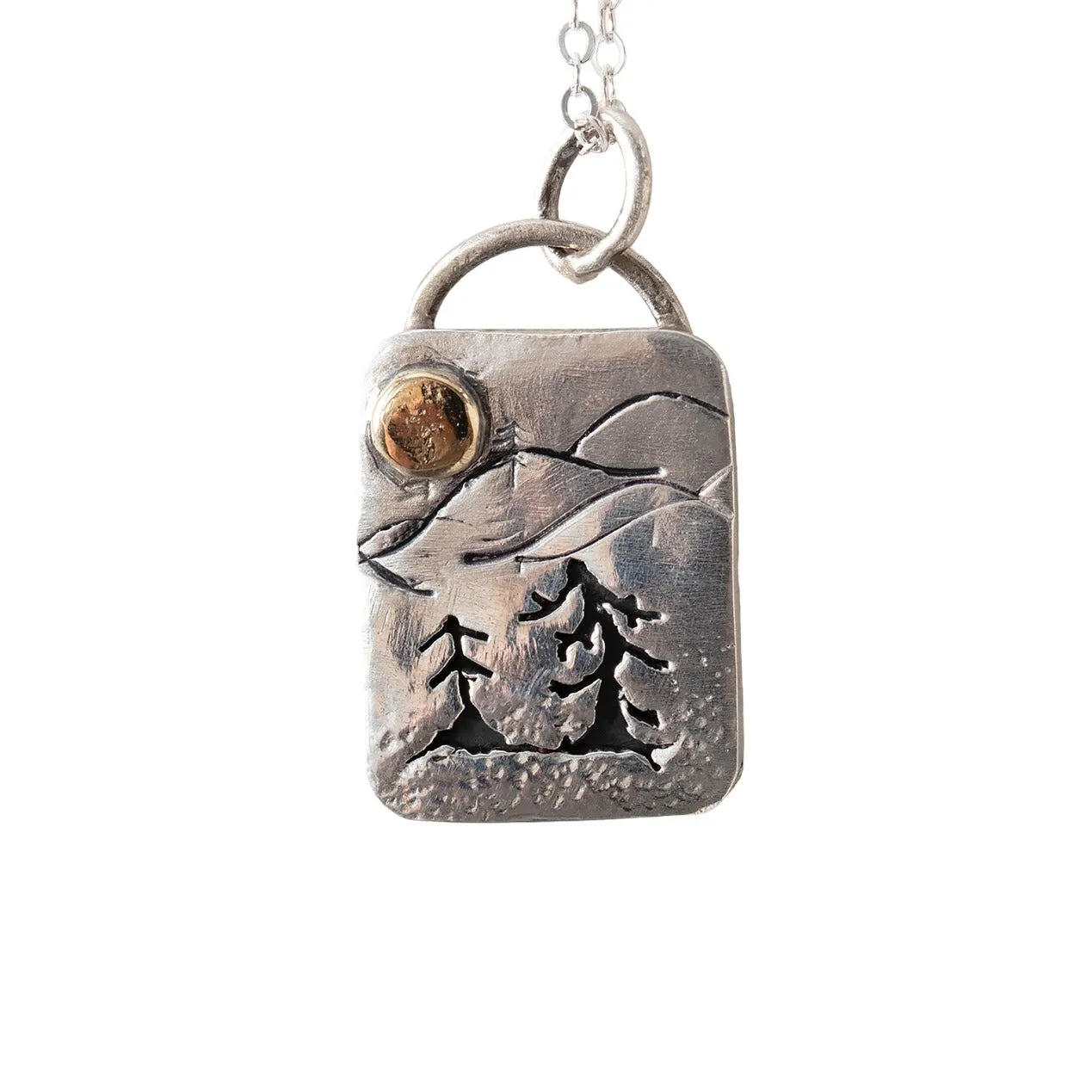 NS15 - Sterling Silver Tree Necklace 2