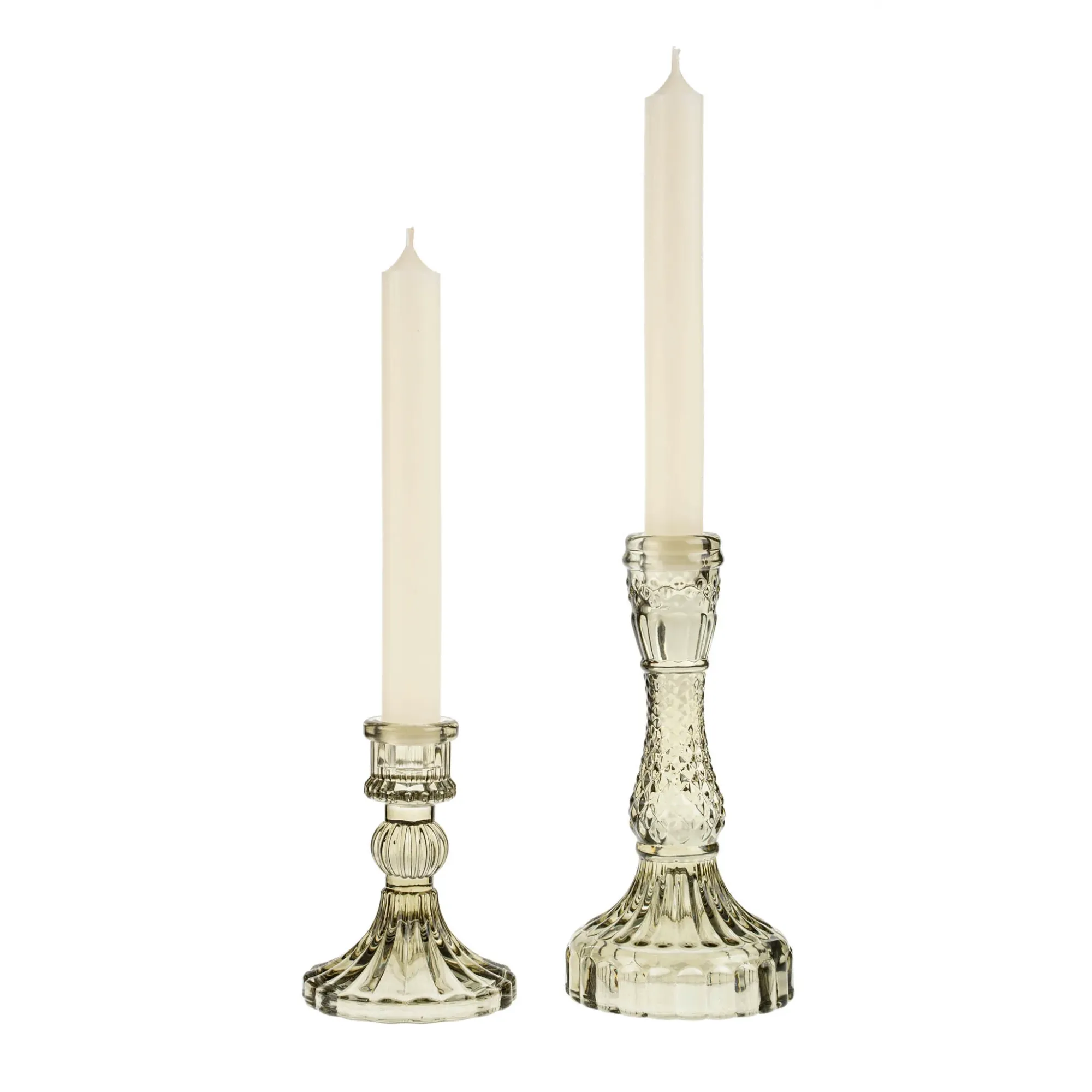 Palazzo Glass Candlestick - Moss