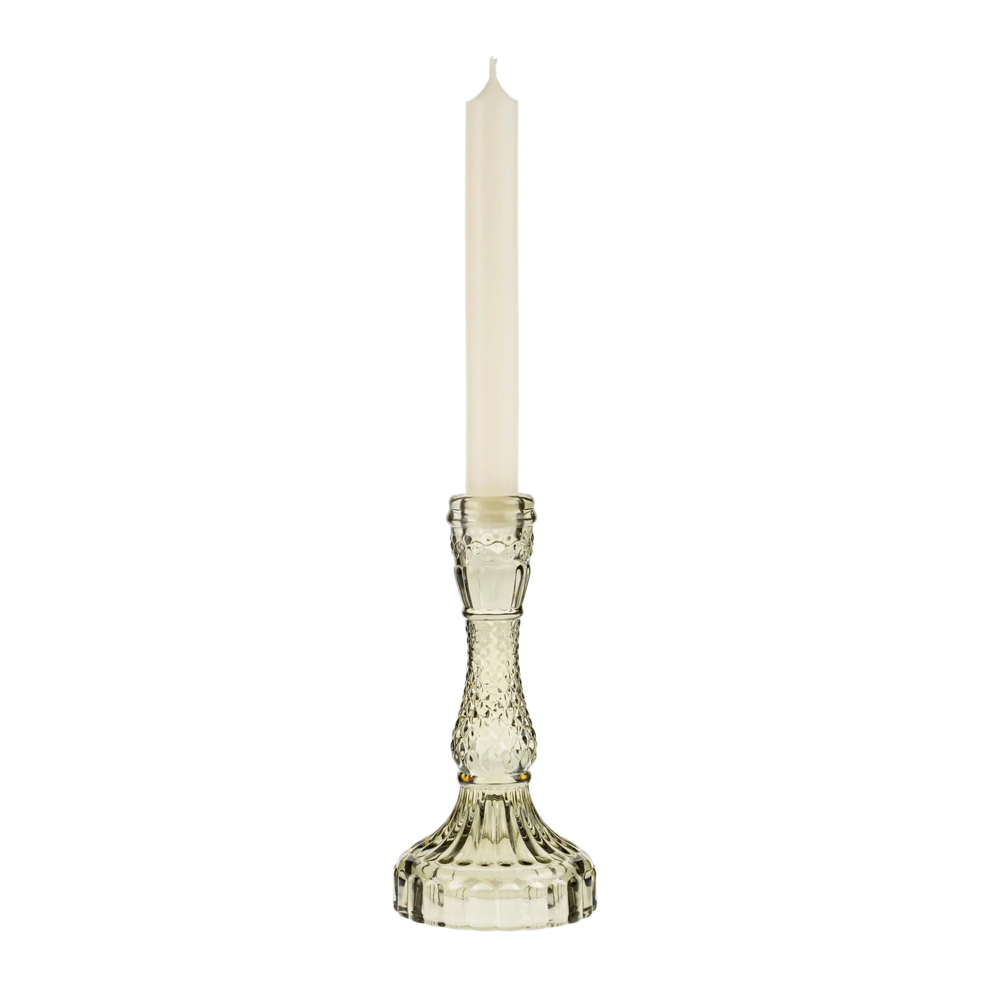 Palazzo Glass Candlestick - Moss