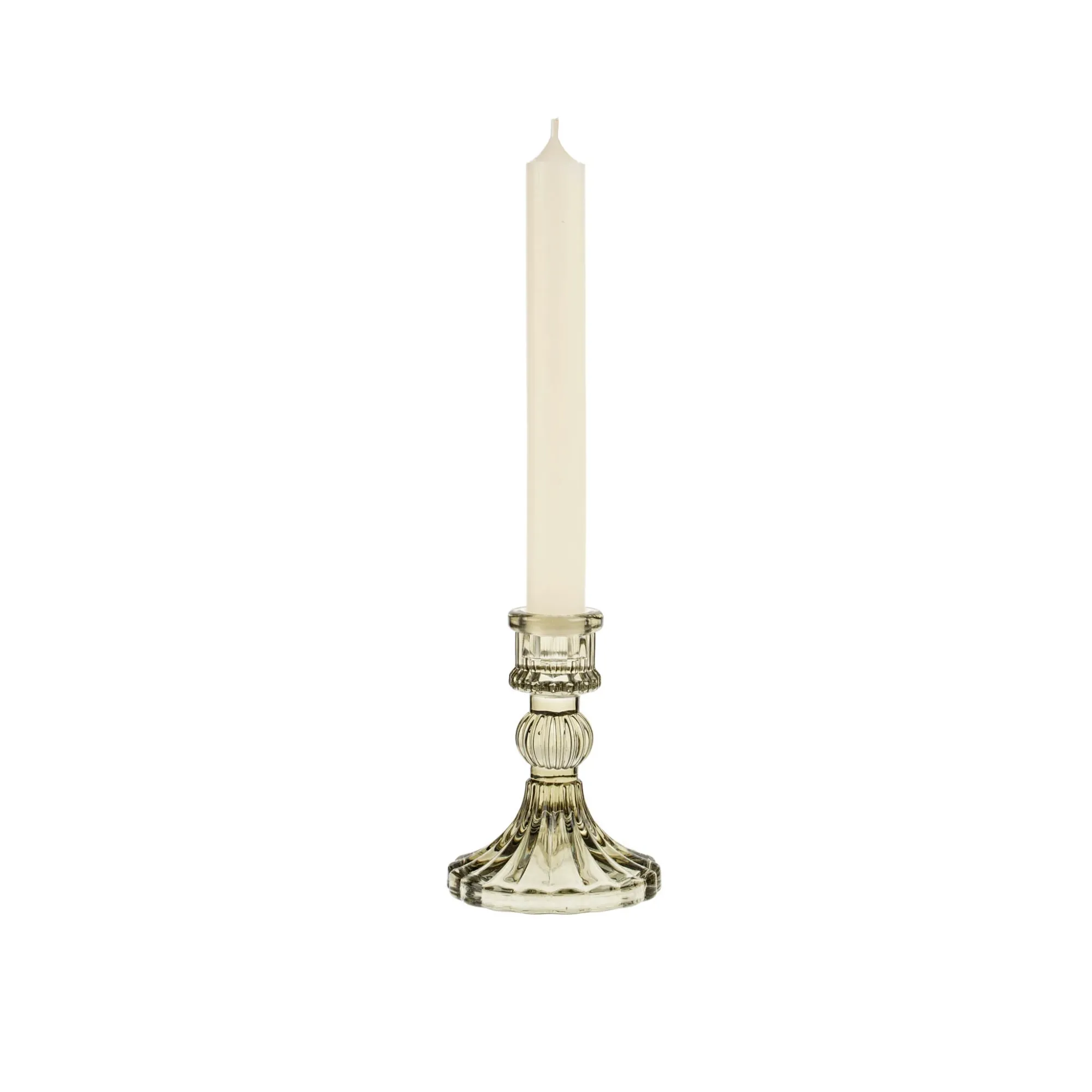 Palazzo Glass Candlestick - Moss