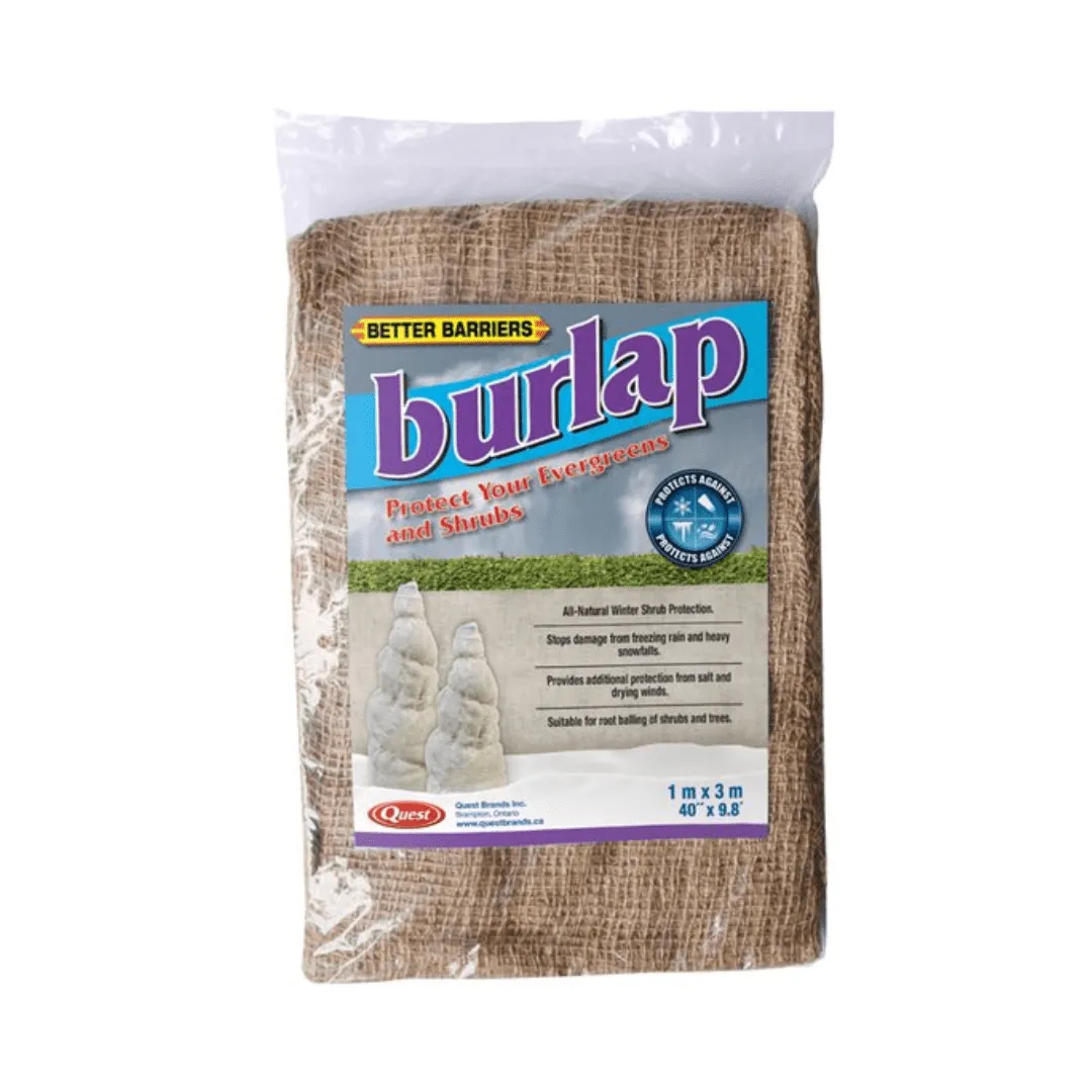 Quest Better Barriers Burlap Evergreen and Shrub Protector - 1 x 3 m