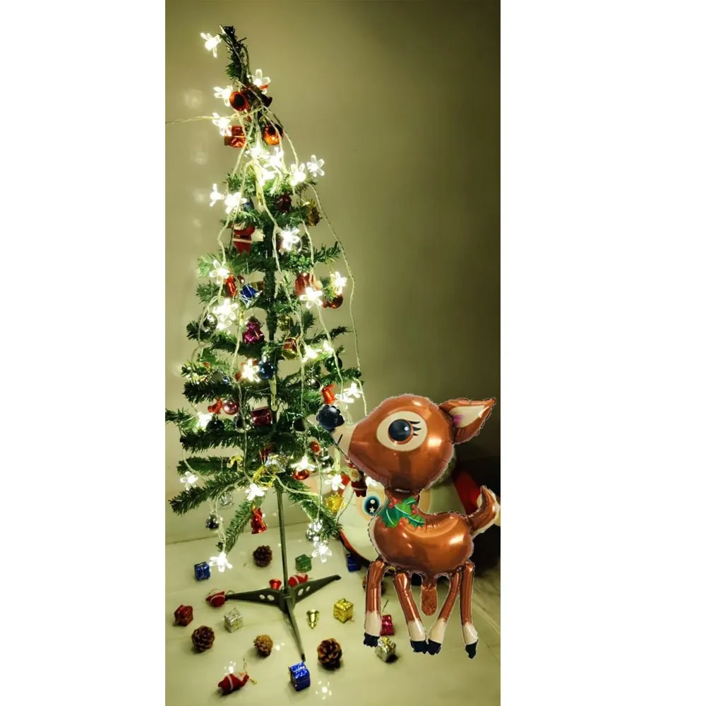 Reindeer Shape Foil Balloon-1 Pc- Brown Color