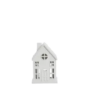 Seholia decoration house H17 cm. white