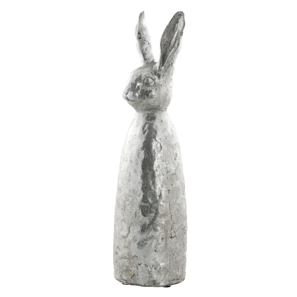 Sekoua bunny figurine 44.5 cm silver