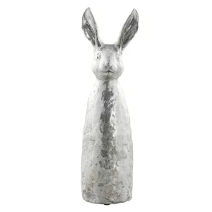 Sekoua bunny figurine 44.5 cm silver