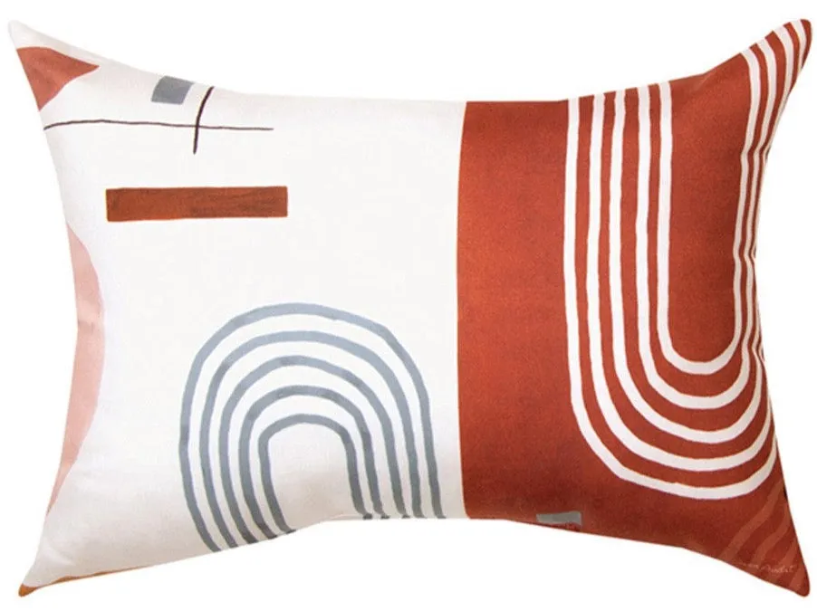 Sierra Hills Shapes Indoor/Outdoor Reversible Rectangle Pillow by Lisa Audit©