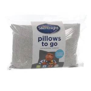 Silentnight Coverless Pillows To Go Pair Soft Hollowfibre Filling