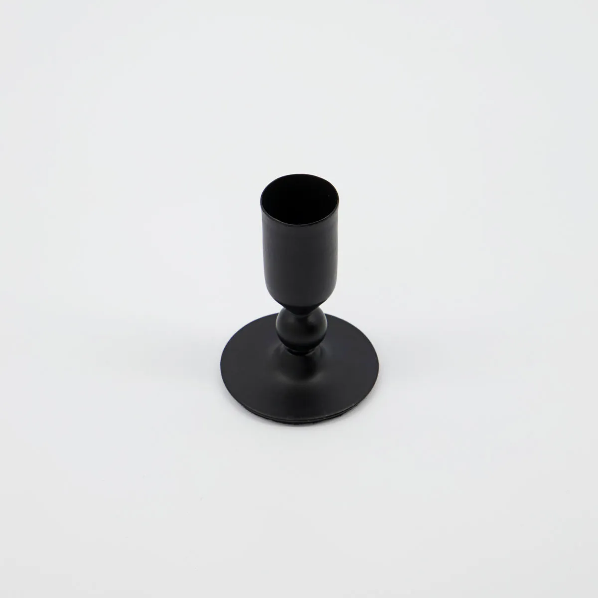 Small Black Iron Candle Holder - Two Sizes