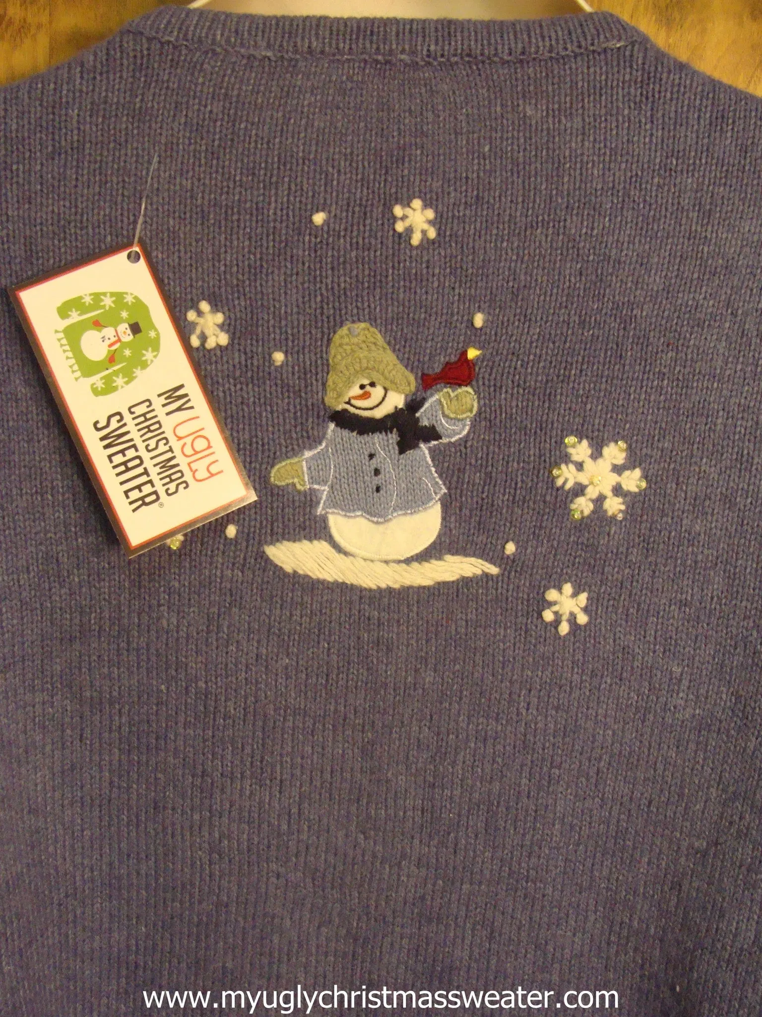 Snowmen with Robins Christmas Party Sweater