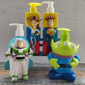 Toy Story Spiderman 320ml Shampoo Bottle  Movie Woody Buzz Lightyear Alien Model Toy Box lotion hand soap bottled