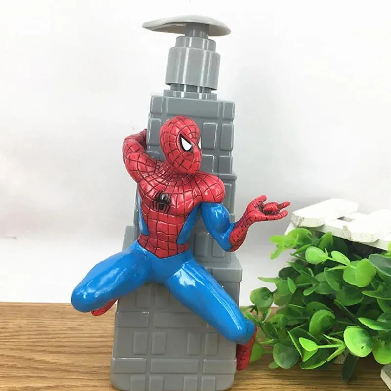 Toy Story Spiderman 320ml Shampoo Bottle  Movie Woody Buzz Lightyear Alien Model Toy Box lotion hand soap bottled