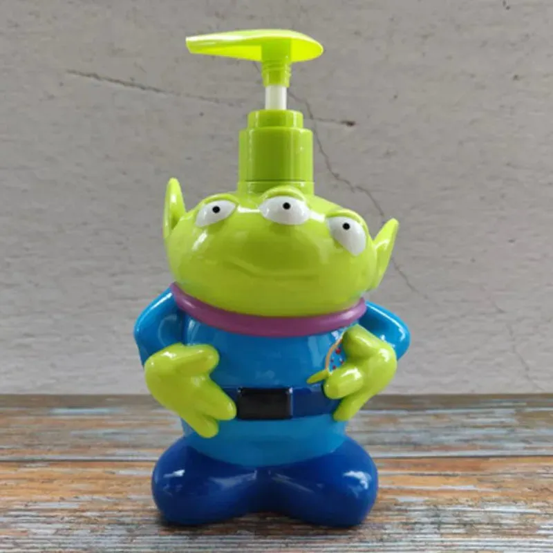 Toy Story Spiderman 320ml Shampoo Bottle  Movie Woody Buzz Lightyear Alien Model Toy Box lotion hand soap bottled