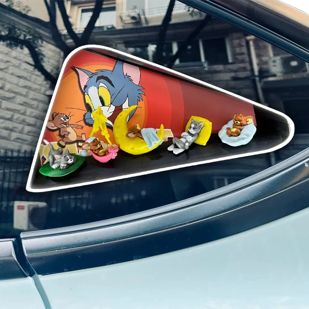 Triangle Window Ambient Light For Tesla Model 3/Y【Tom and Jerry】