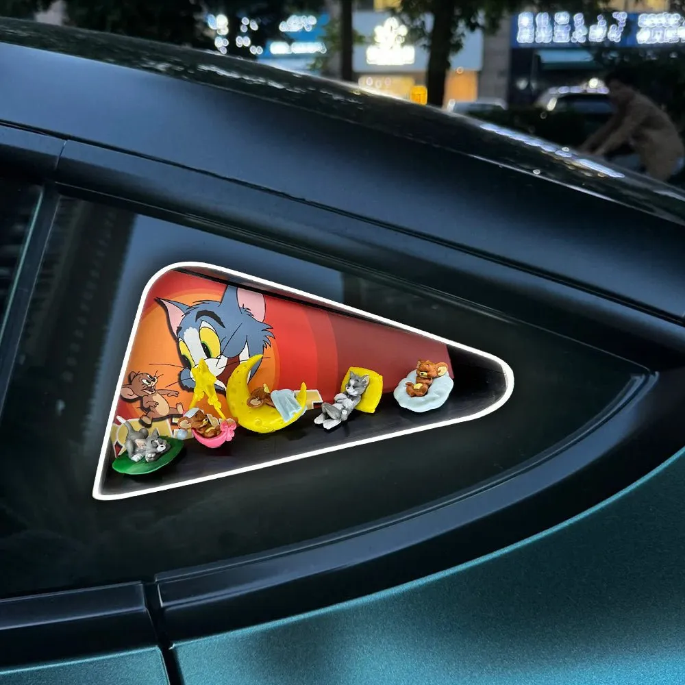 Triangle Window Ambient Light For Tesla Model 3/Y【Tom and Jerry】