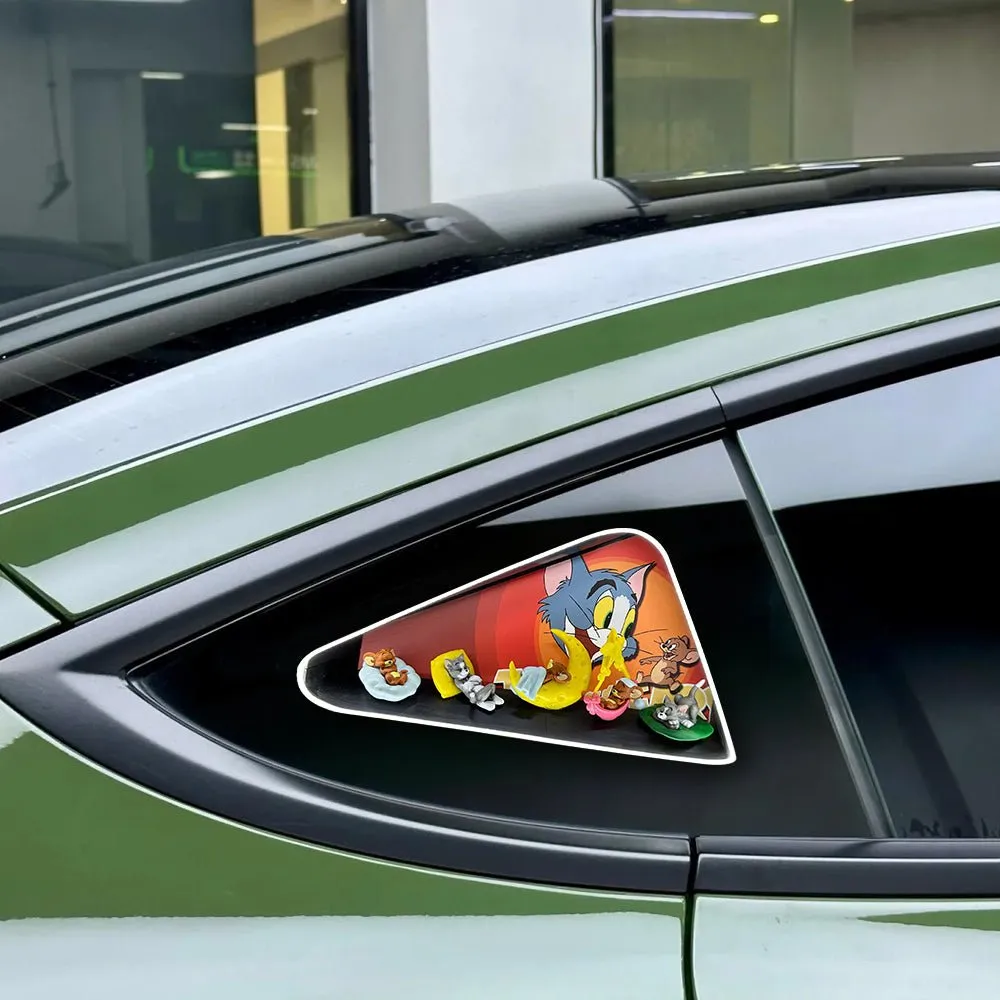 Triangle Window Ambient Light For Tesla Model 3/Y【Tom and Jerry】