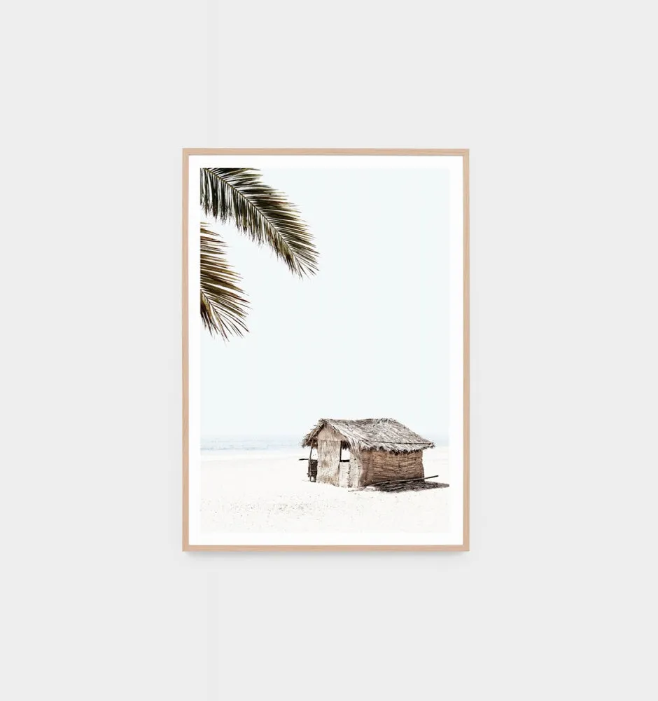 Tropical Hut Framed Print