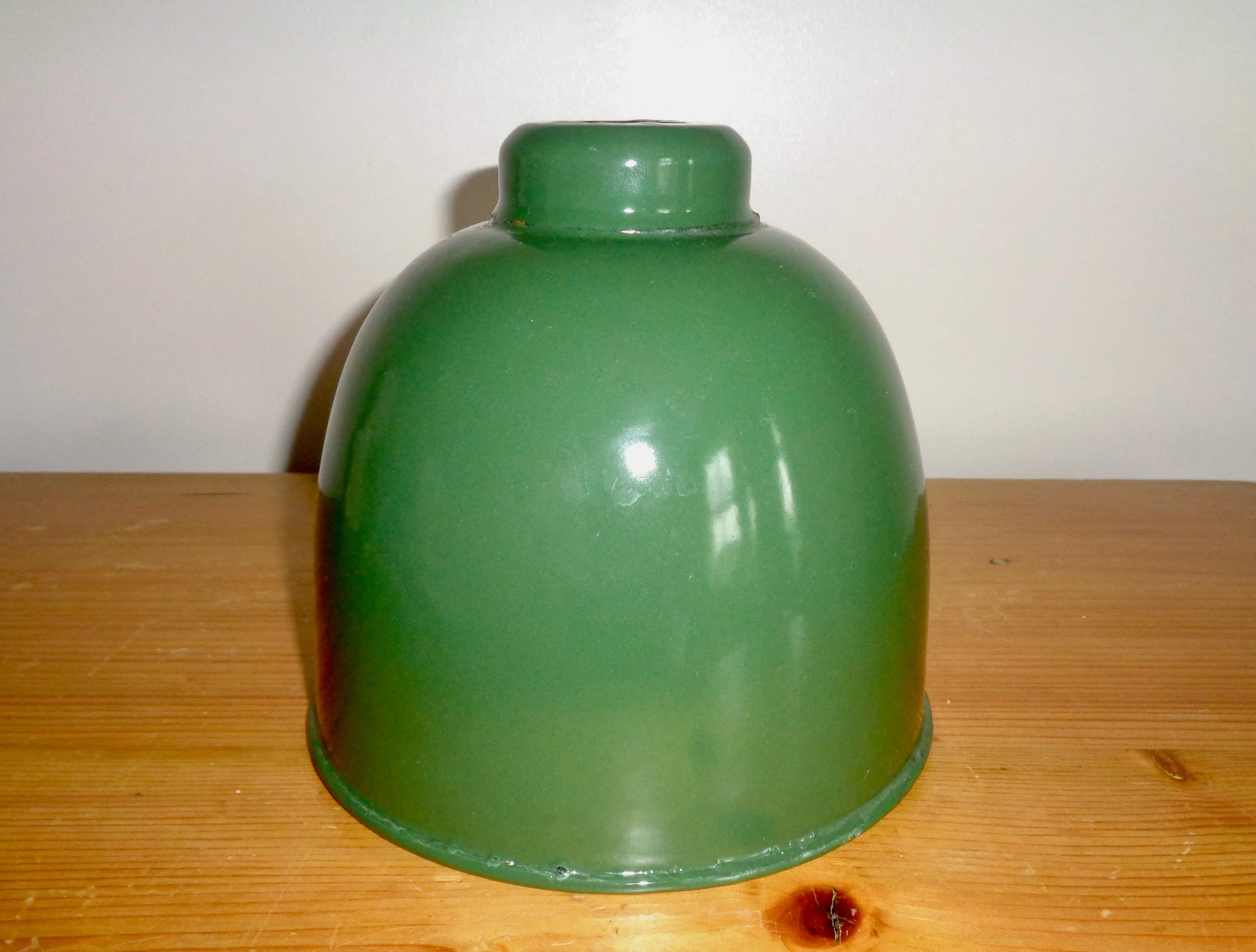 Vintage Green Enamel Industrial Steel Desk Lamp Shade