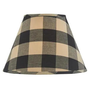 Wicklow Check 12" Lamp Shade - Black