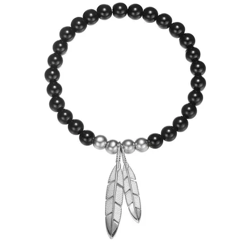 WildKlass Mister Feather Bead Bracelet