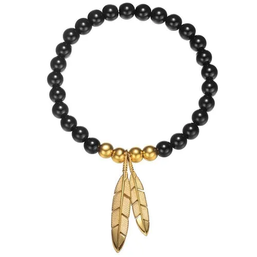 WildKlass Mister Feather Bead Bracelet